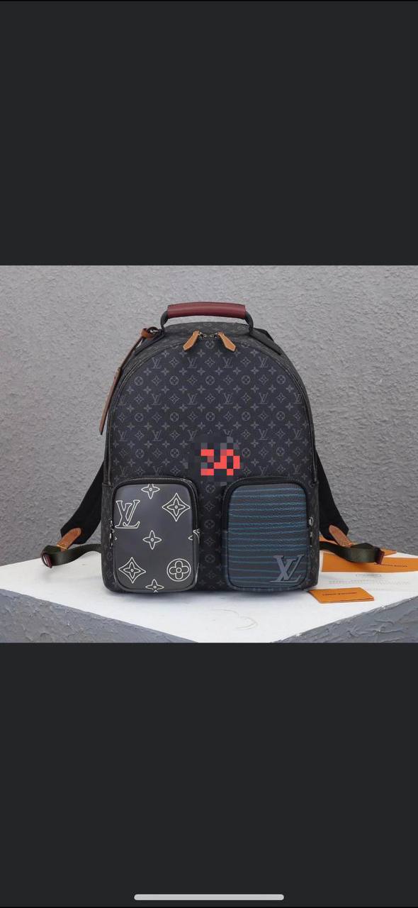 Louis vuitton zaino monogram nero e grigio