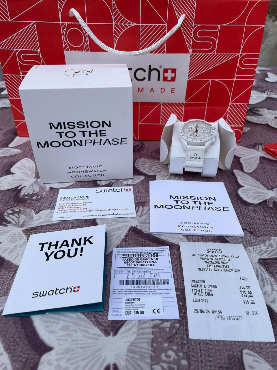 Swatch mission to the Moonphase white