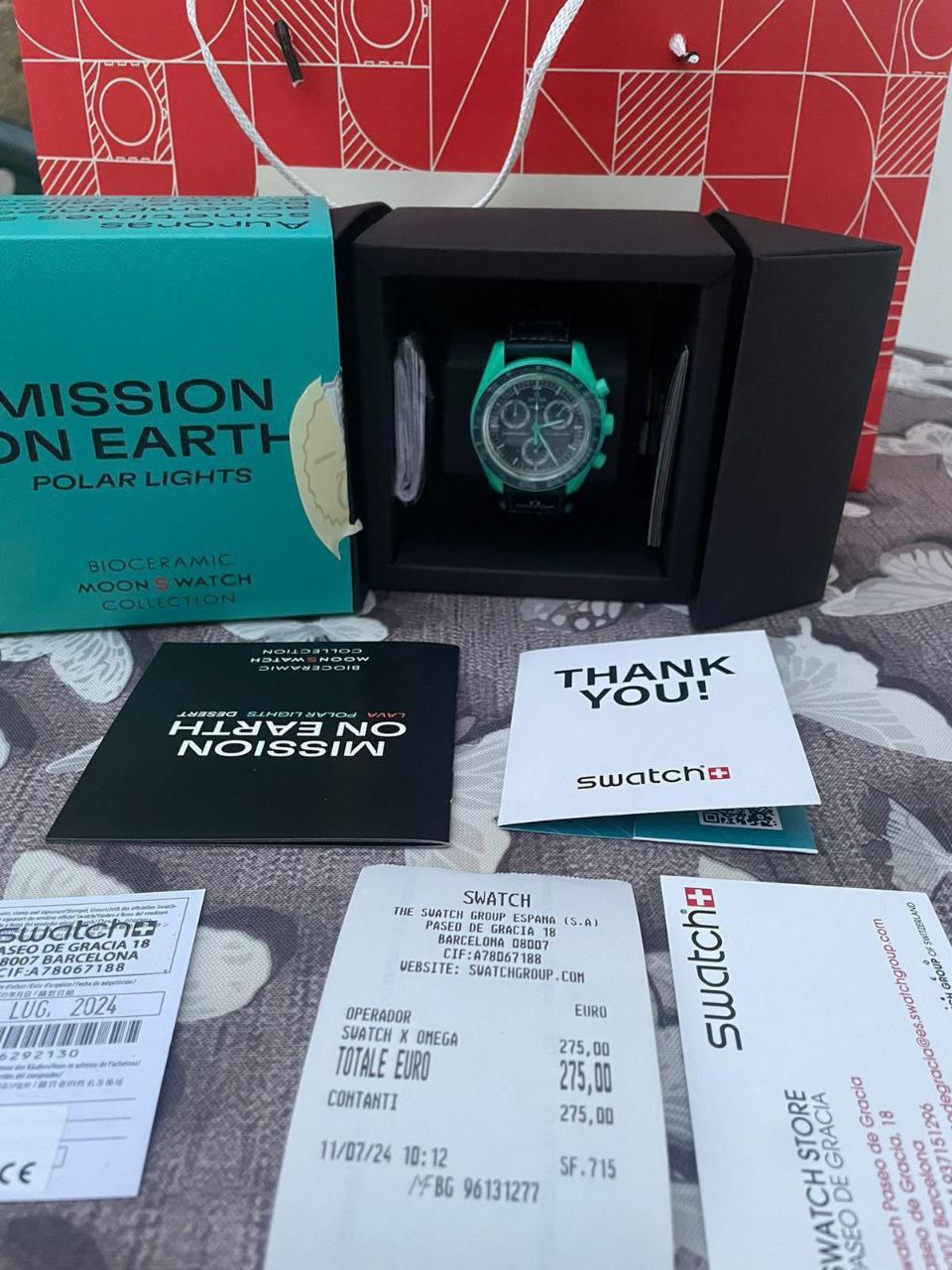 Swatch mission on Earth